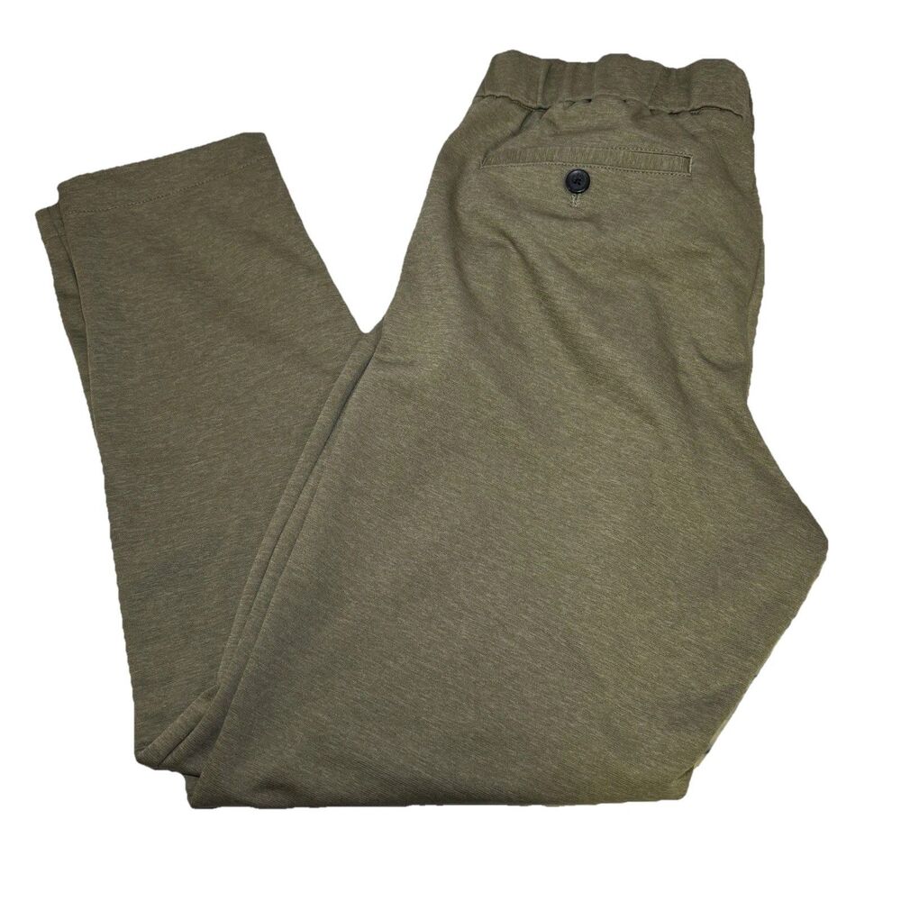 Bonobos Off Duty Pants Golf Mens Medium Green Elastic Waist Drawstring Stretch
